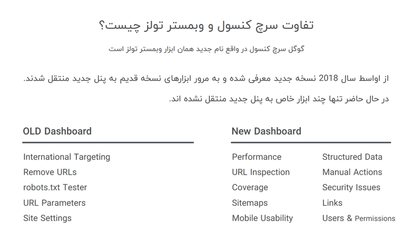 تفاوت گوگل سرچ کنسول و وبمستر تولز چیست