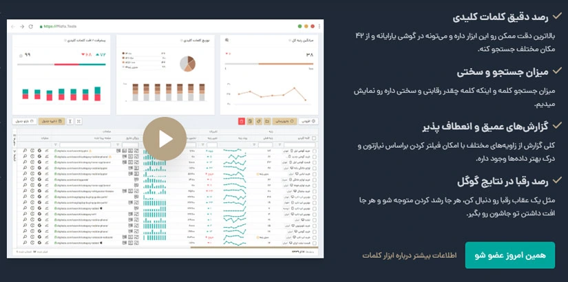 میزفا تولز ابزاری ایرانی برای نمایش رتبه بندی سایت