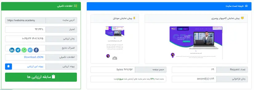 واکاو ابزار بررسی سرعت و تجربه کاربری بر مبنای موقعیت جغرافیایی ایران